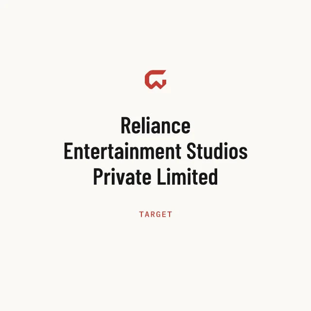 Target: Reliance Entertainment Studios Private Limited