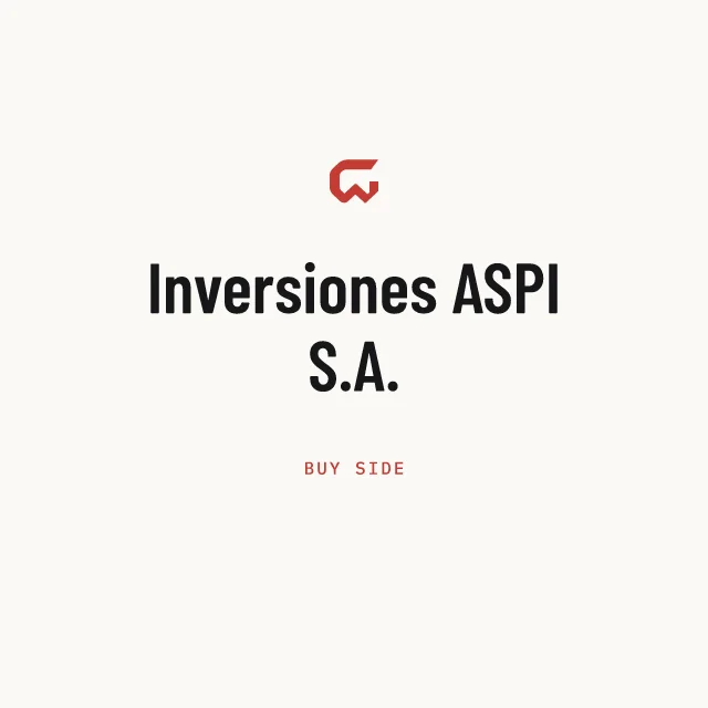 Buy side: Inversiones ASPI S.A.