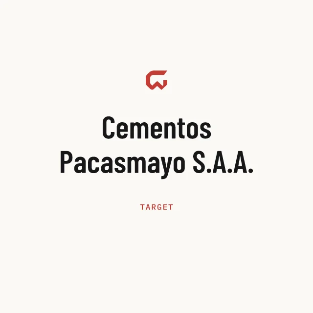 Target: Cementos Pacasmayo S.A.A.