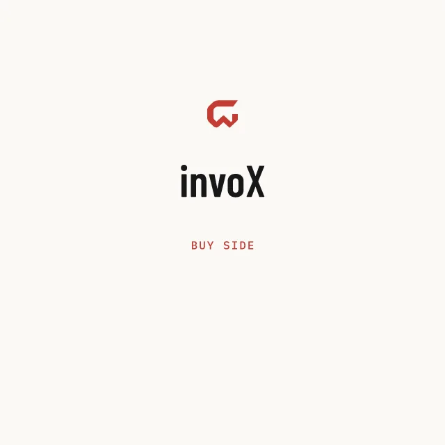 Buy side: invoX