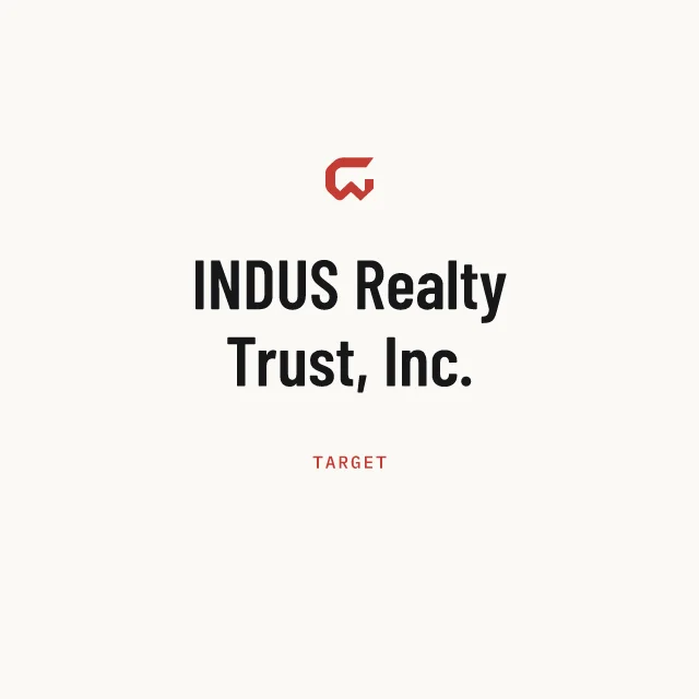 Target: INDUS Realty Trust, Inc.