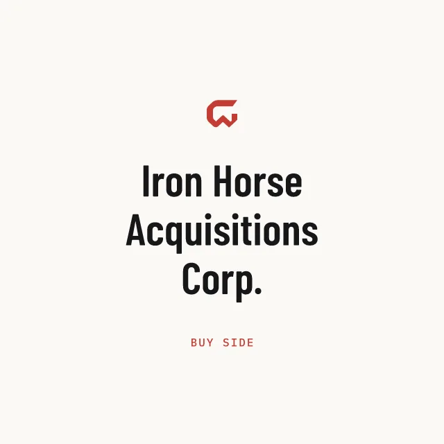 Buy side: Iron Horse Acquisitions Corp.