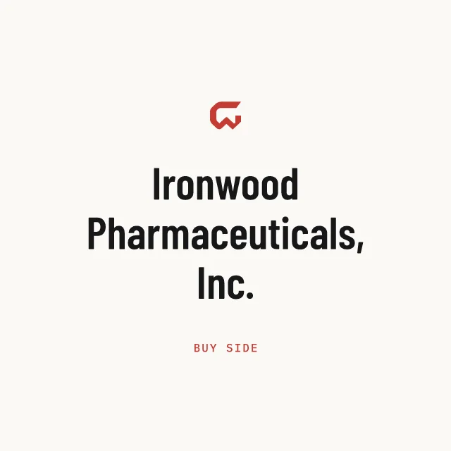 Buy side: Ironwood Pharmaceuticals, Inc.