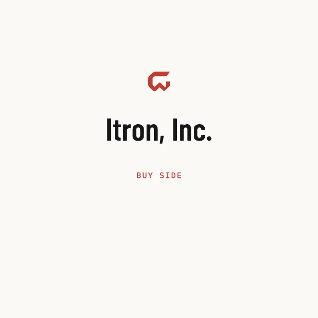 Buy side: Itron, Inc.