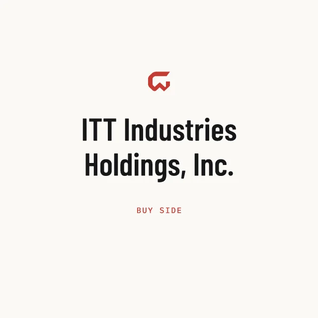 Buy side: ITT Industries Holdings, Inc.