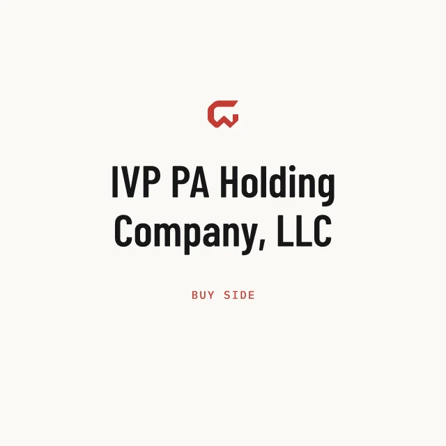 Buy side: IVP PA Holding Company, LLC