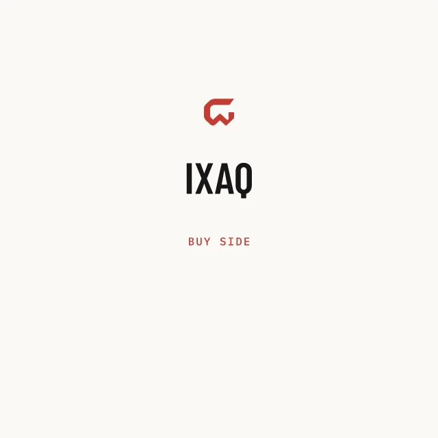 Buy side: IXAQ