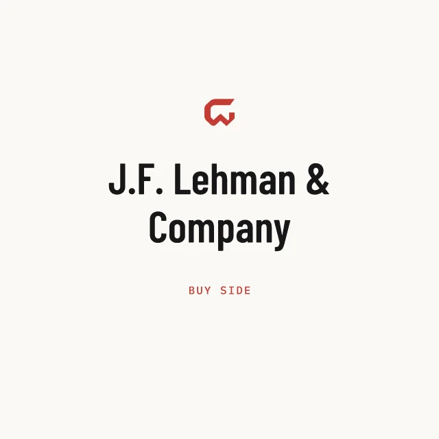Buy side: J.F. Lehman & Company