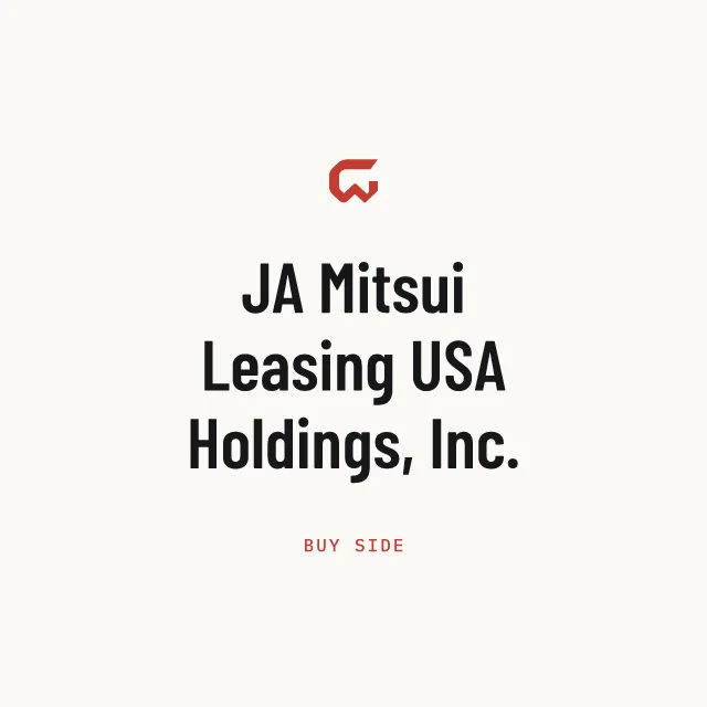 Buy side: JA Mitsui Leasing USA Holdings, Inc.