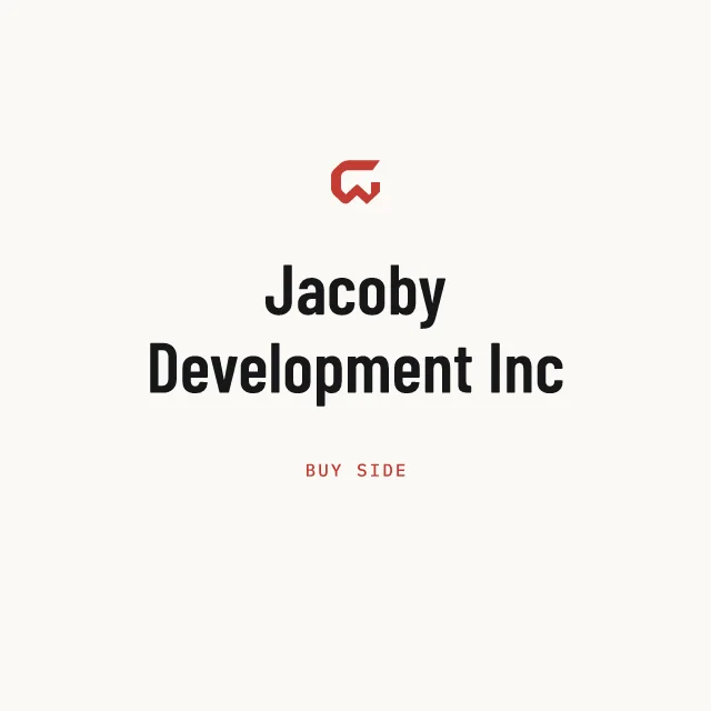 Buy side: Jacoby Development Inc