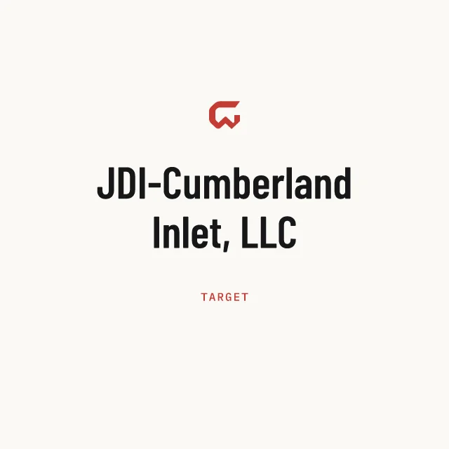 Target: JDI-Cumberland Inlet, LLC