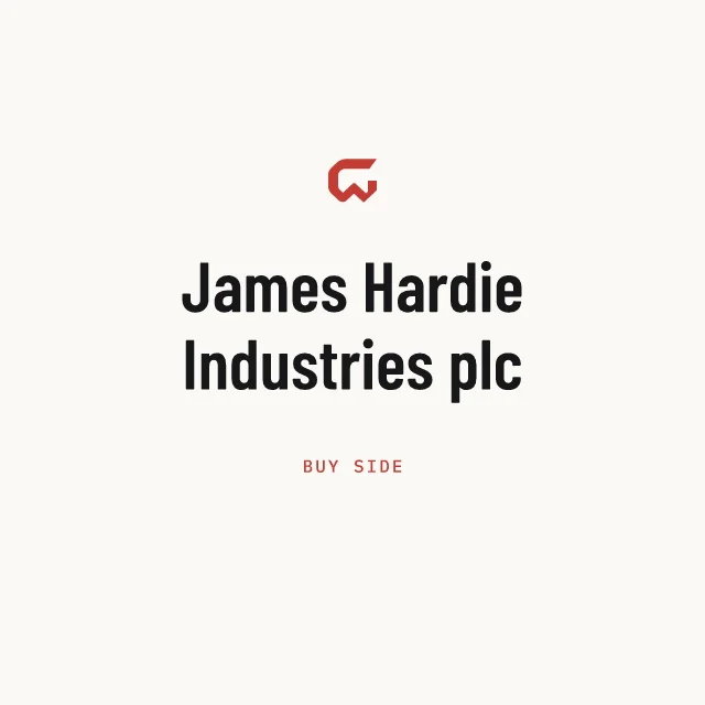 Buy side: James Hardie Industries plc