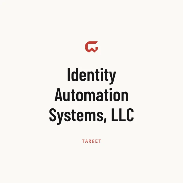 Target: Identity Automation Systems, LLC