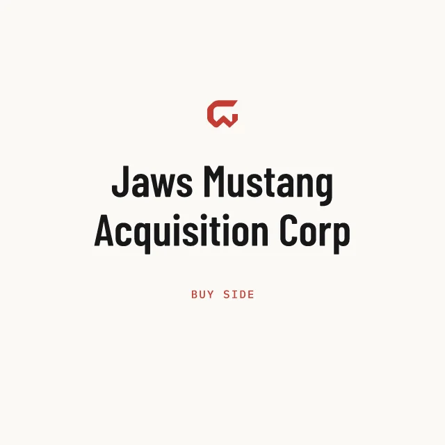 Buy side: Jaws Mustang Acquisition Corp