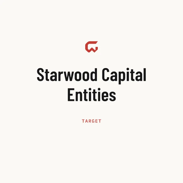 Target: Starwood Capital Entities