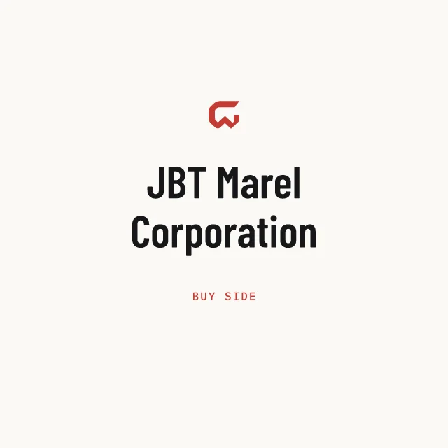 Buy side: JBT Marel Corporation