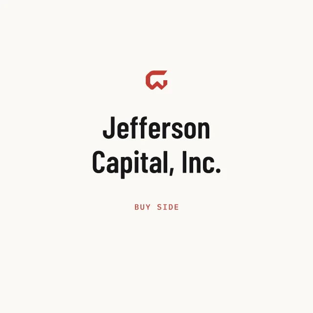 Buy side: Jefferson Capital, Inc.