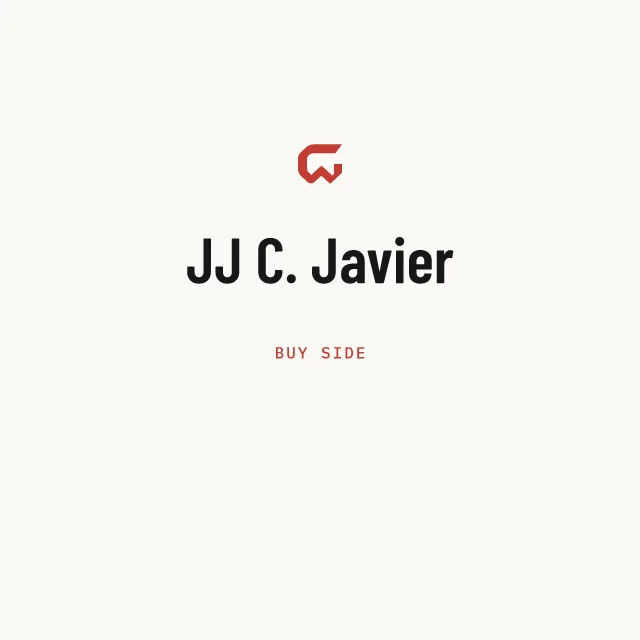 Buy side: JJ C. Javier