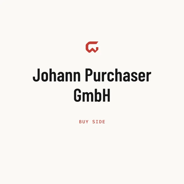 Buy side: Johann Purchaser GmbH