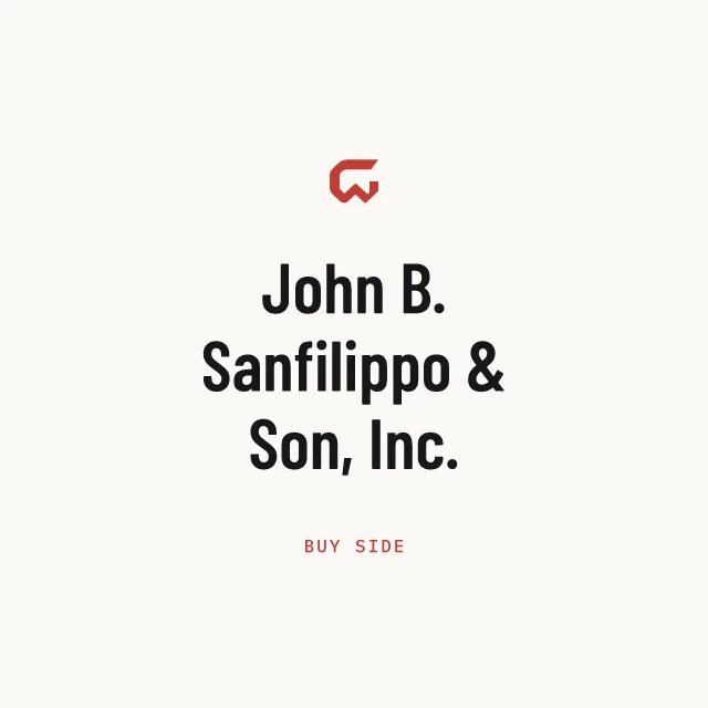 Buy side: John B. Sanfilippo & Son, Inc.