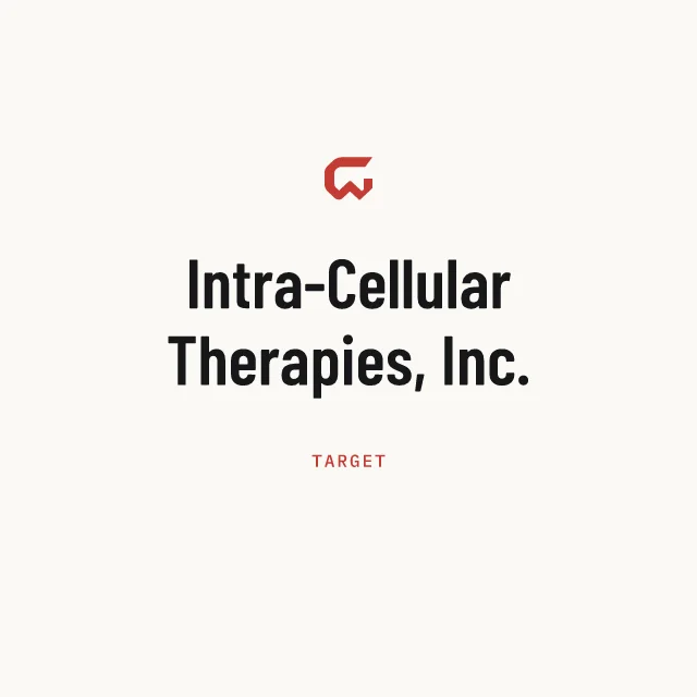 Target: Intra-Cellular Therapies, Inc.