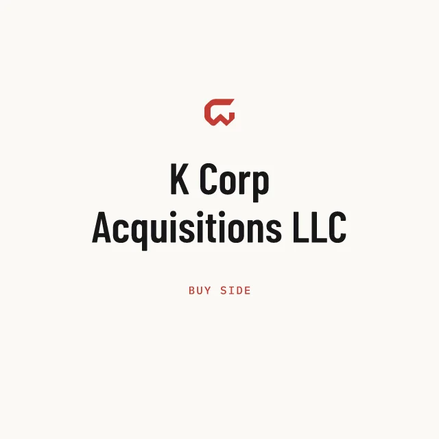 Buy side: K Corp Acquisitions LLC