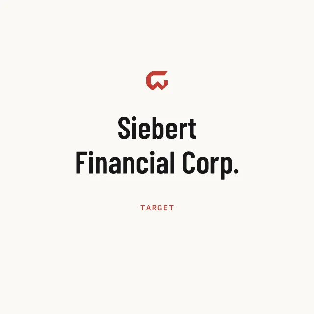Target: Siebert Financial Corp.