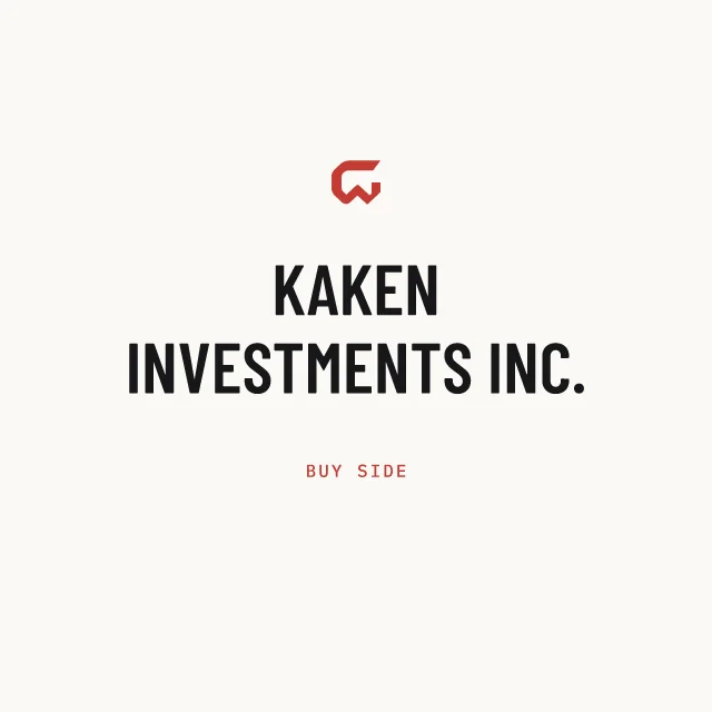 Buy side: KAKEN INVESTMENTS INC.