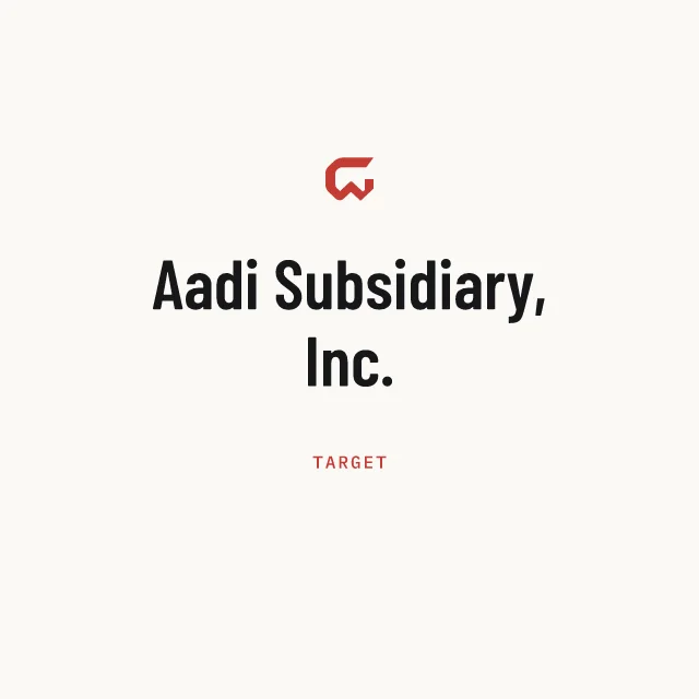 Target: Aadi Subsidiary, Inc.