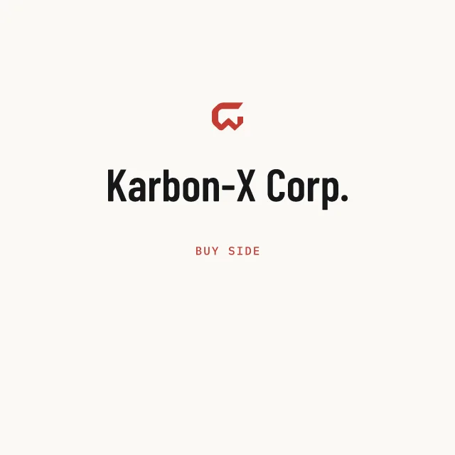 Buy side: Karbon-X Corp.