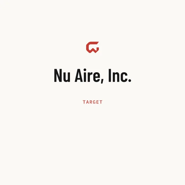 Target: Nu Aire, Inc.