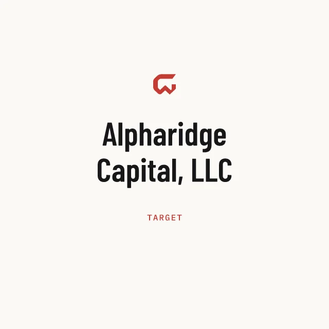 Target: Alpharidge Capital, LLC