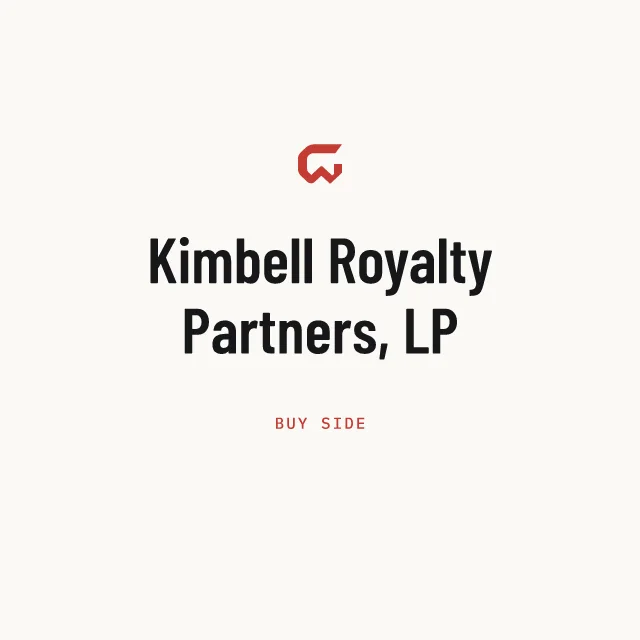 Buy side: Kimbell Royalty Partners, LP
