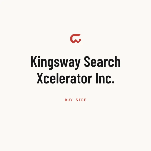 Buy side: Kingsway Search Xcelerator Inc.