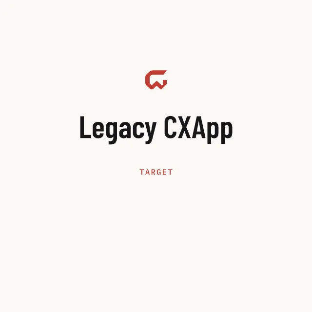 Target: Legacy CXApp
