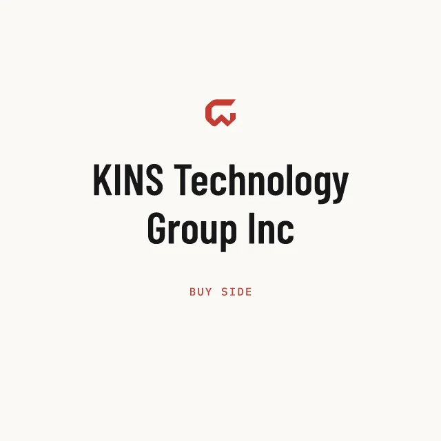 Buy side: KINS Technology Group Inc