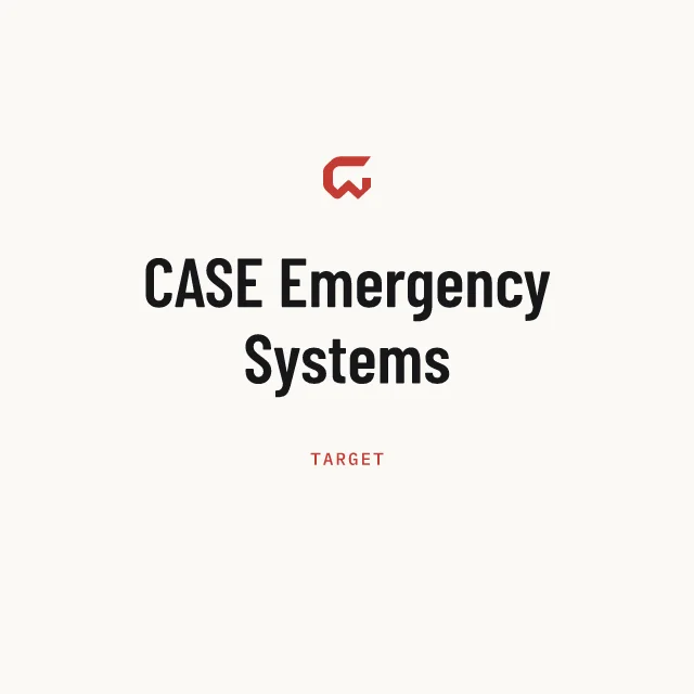 Target: CASE Emergency Systems