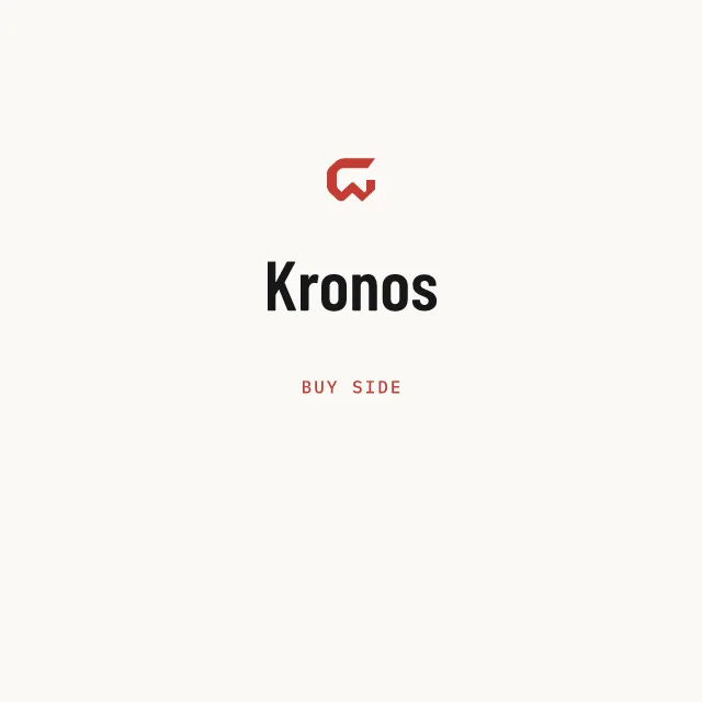 Buy side: Kronos