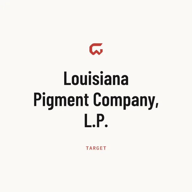 Target: Louisiana Pigment Company, L.P.