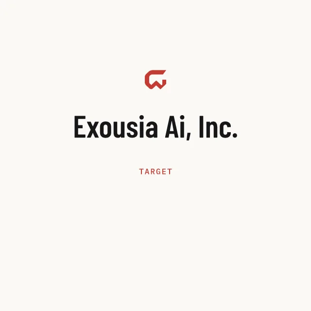 Target: Exousia Ai, Inc.