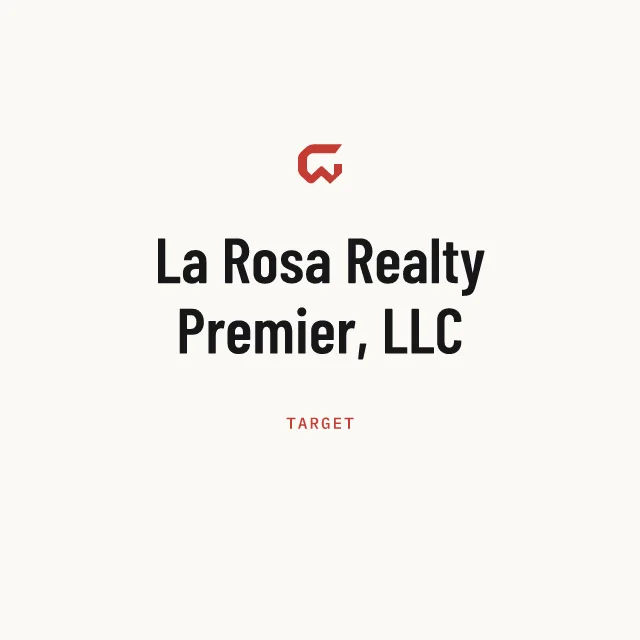 Target: La Rosa Realty Premier, LLC