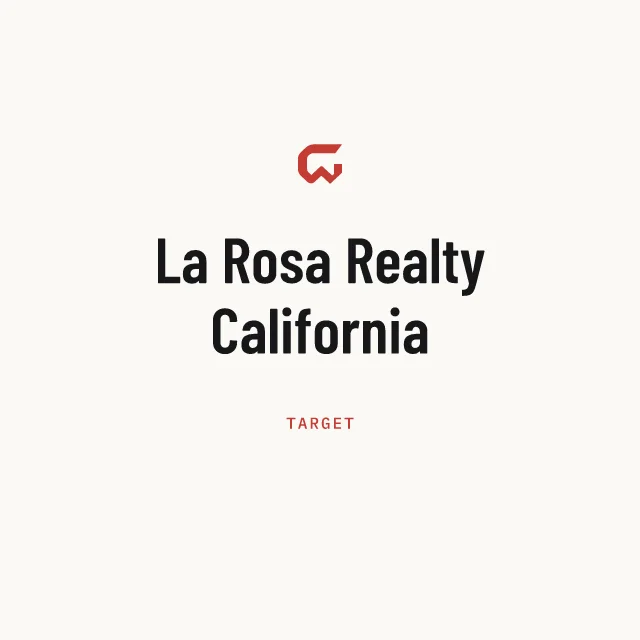 Target: La Rosa Realty California