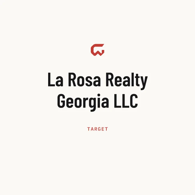 Target: La Rosa Realty Georgia LLC