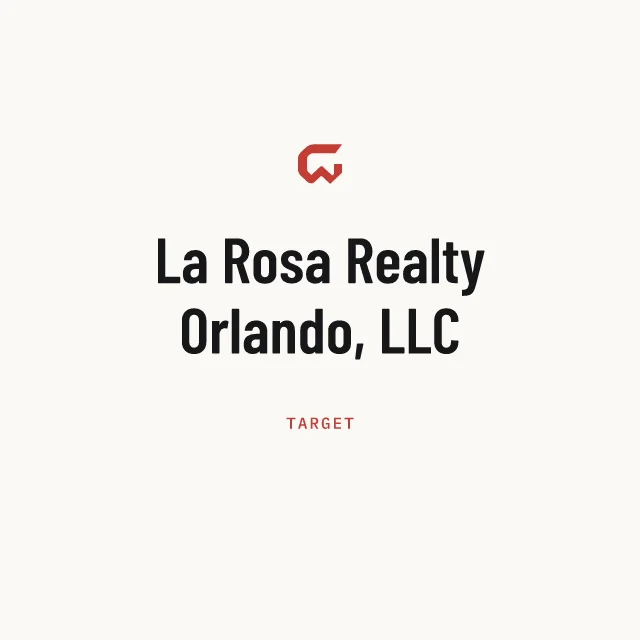 Target: La Rosa Realty Orlando, LLC