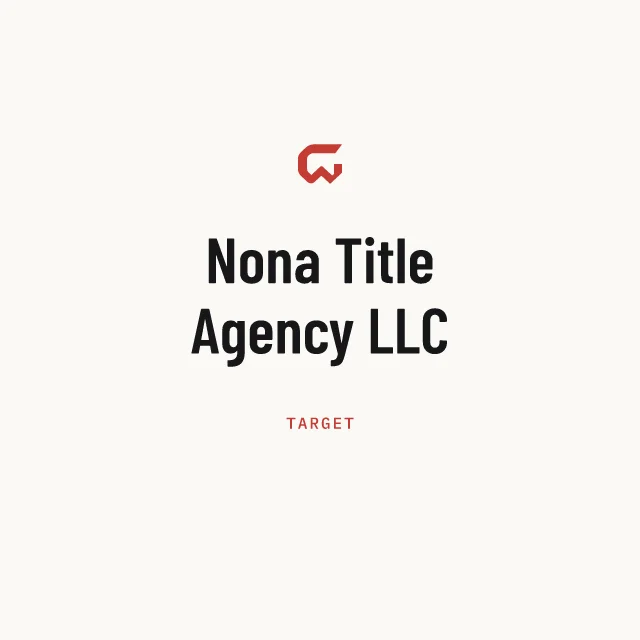 Target: Nona Title Agency LLC