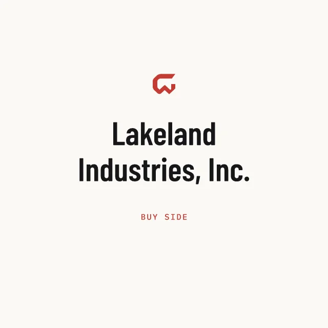 Buy side: Lakeland Industries, Inc.