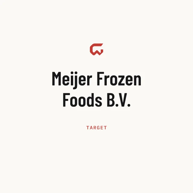 Target: Meijer Frozen Foods B.V.