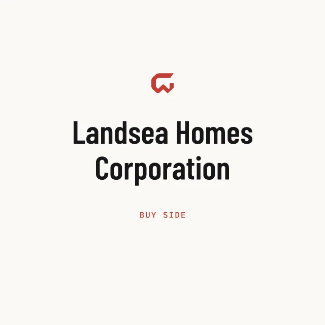 Buy side: Landsea Homes Corporation