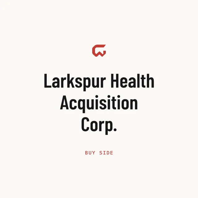 Buy side: Larkspur Health Acquisition Corp.