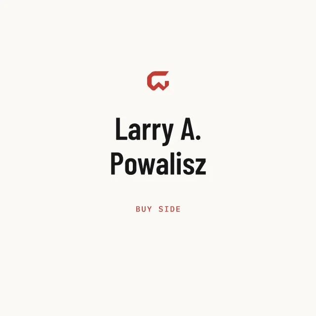 Buy side: Larry A. Powalisz